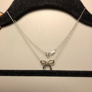 Tiffany & Co. bow tie necklace